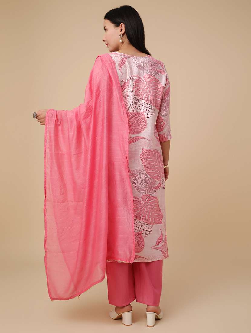 pink cotton kurta pant  set - 22391447 -  Standard Image - 3