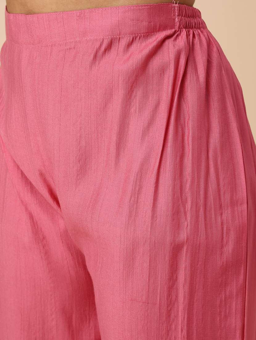 pink cotton kurta pant  set - 22391447 -  Standard Image - 5