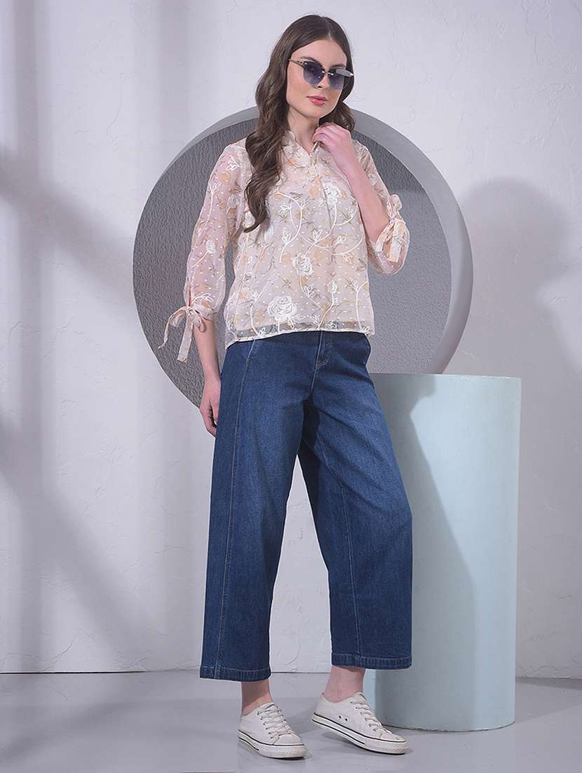 Women Three Quarter Sleeve Regular Top - 22391598 -  Standard Image - 5