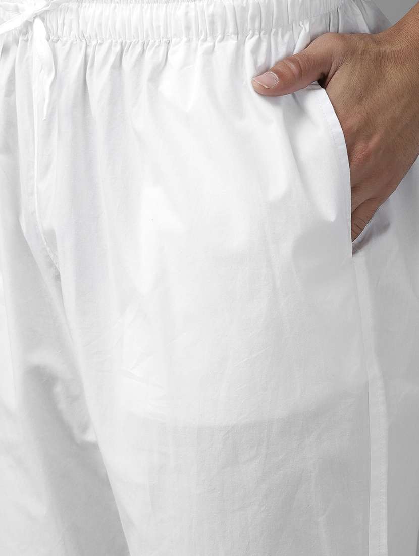 men solid long sleeve kurta pyjama set - 22391677 -  Standard Image - 5