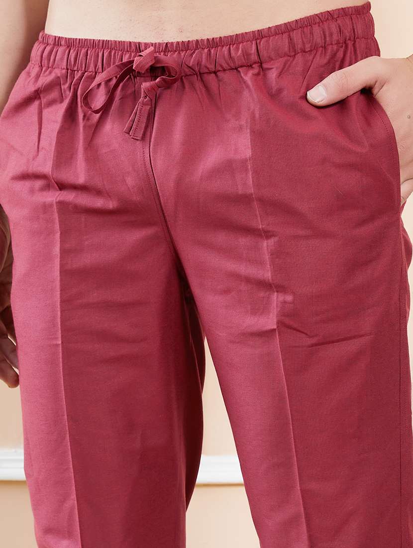 men solid long sleeve kurta pyjama set - 22391691 -  Standard Image - 5