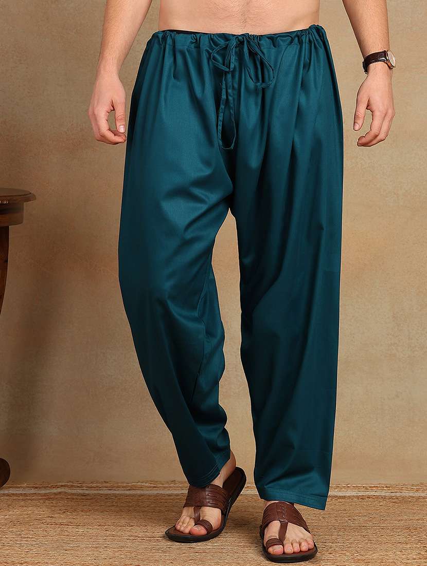 men solid short sleeve pathani ethnic wear set - 22391715 -  Standard Image - 5