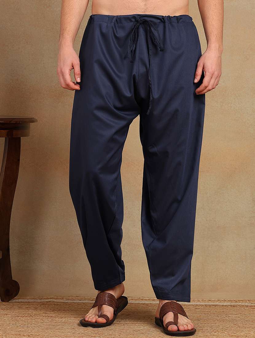 Men Solid Short Sleeve Pathani Ethnic Wear Set - 22391717 -  Standard Image - 5
