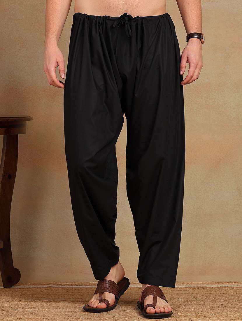men solid short sleeve pathani ethnic wear set - 22391719 -  Standard Image - 5