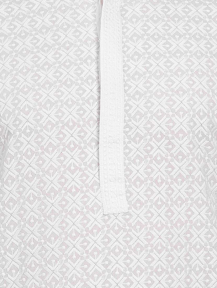 men self design long sleeve kurta salwar set - 22391721 -  Standard Image - 5