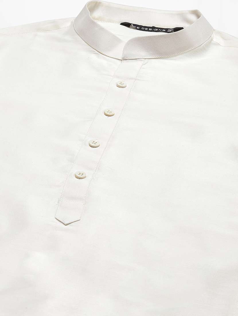 men solid mandarin neck kurta pyjama with jacket set - 22391791 -  Standard Image - 5