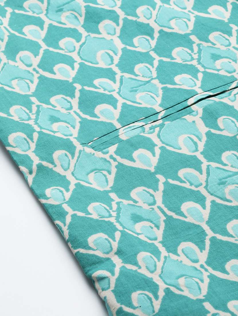 men printed sleeveless nehru jacket - 22392173 -  Standard Image - 5