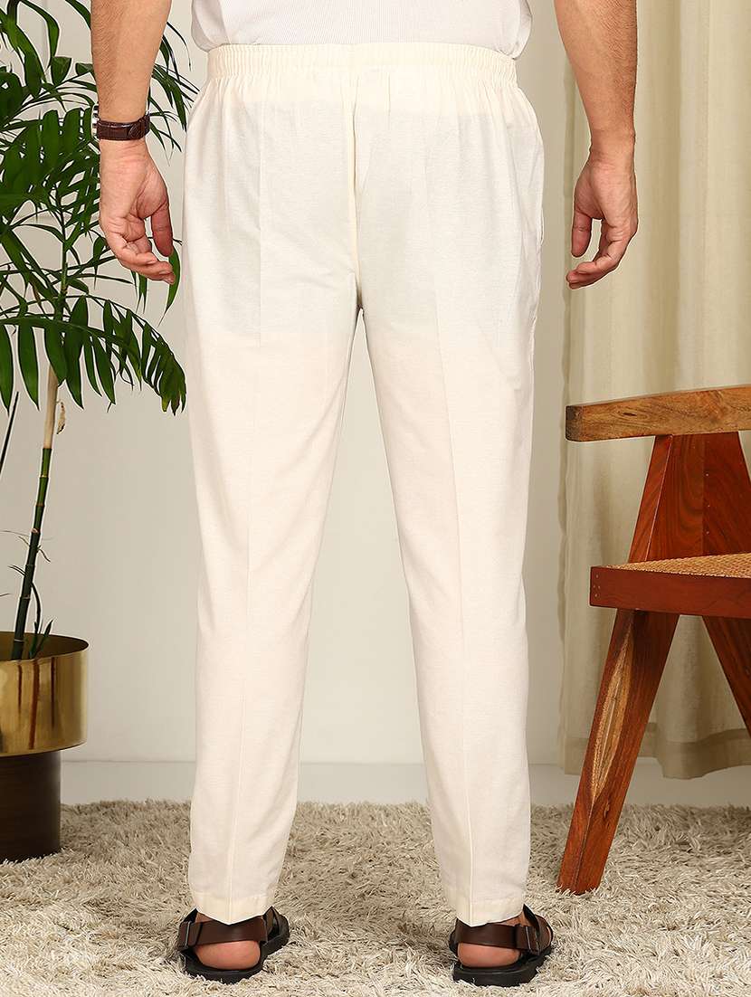 men solid mid rise pyjama - 22392323 -  Standard Image - 3