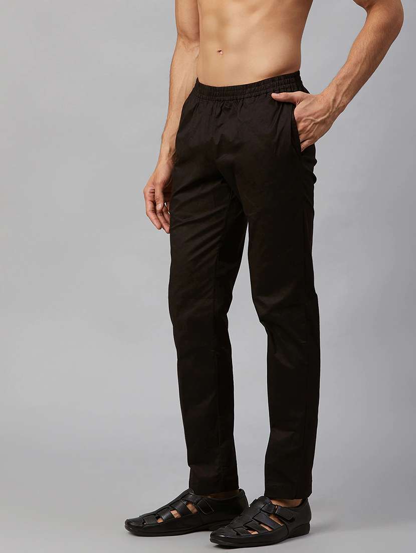 men solid mid rise pyjama - 22392326 -  Standard Image - 3