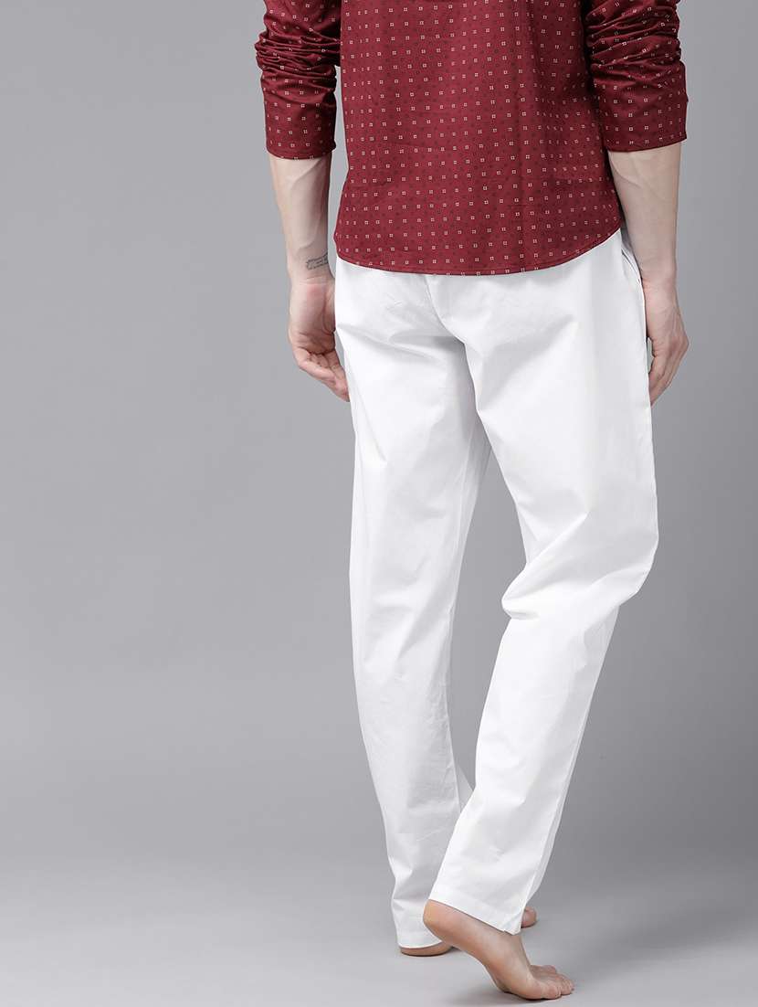men solid mid rise pyjama - 22392330 -  Standard Image - 3
