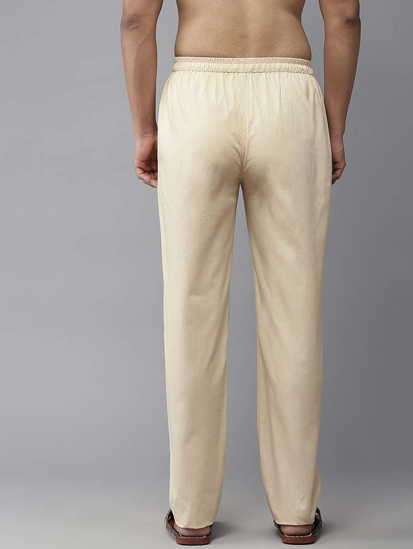 men solid mid rise pyjama - 22392334 -  Standard Image - 3