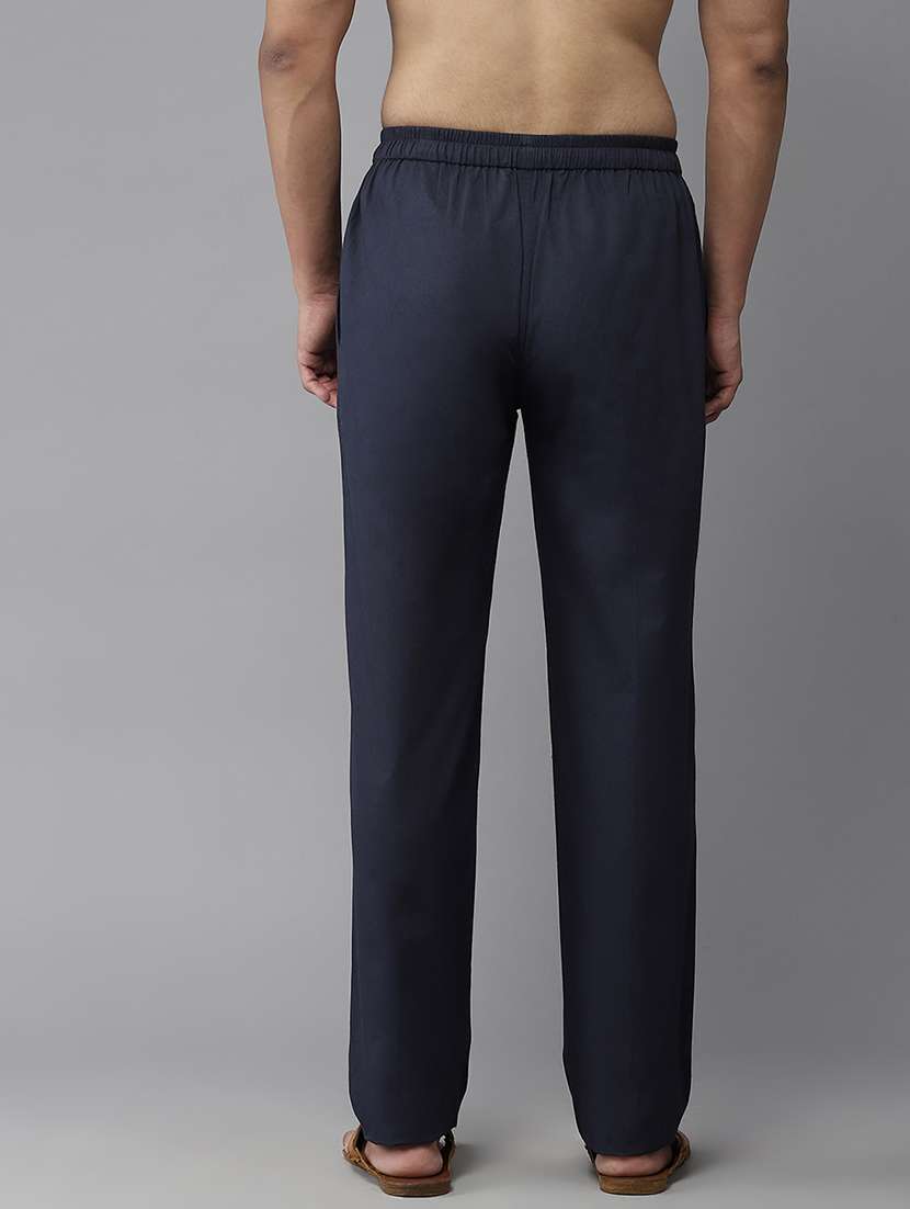 men solid mid rise pyjama - 22392337 -  Standard Image - 3