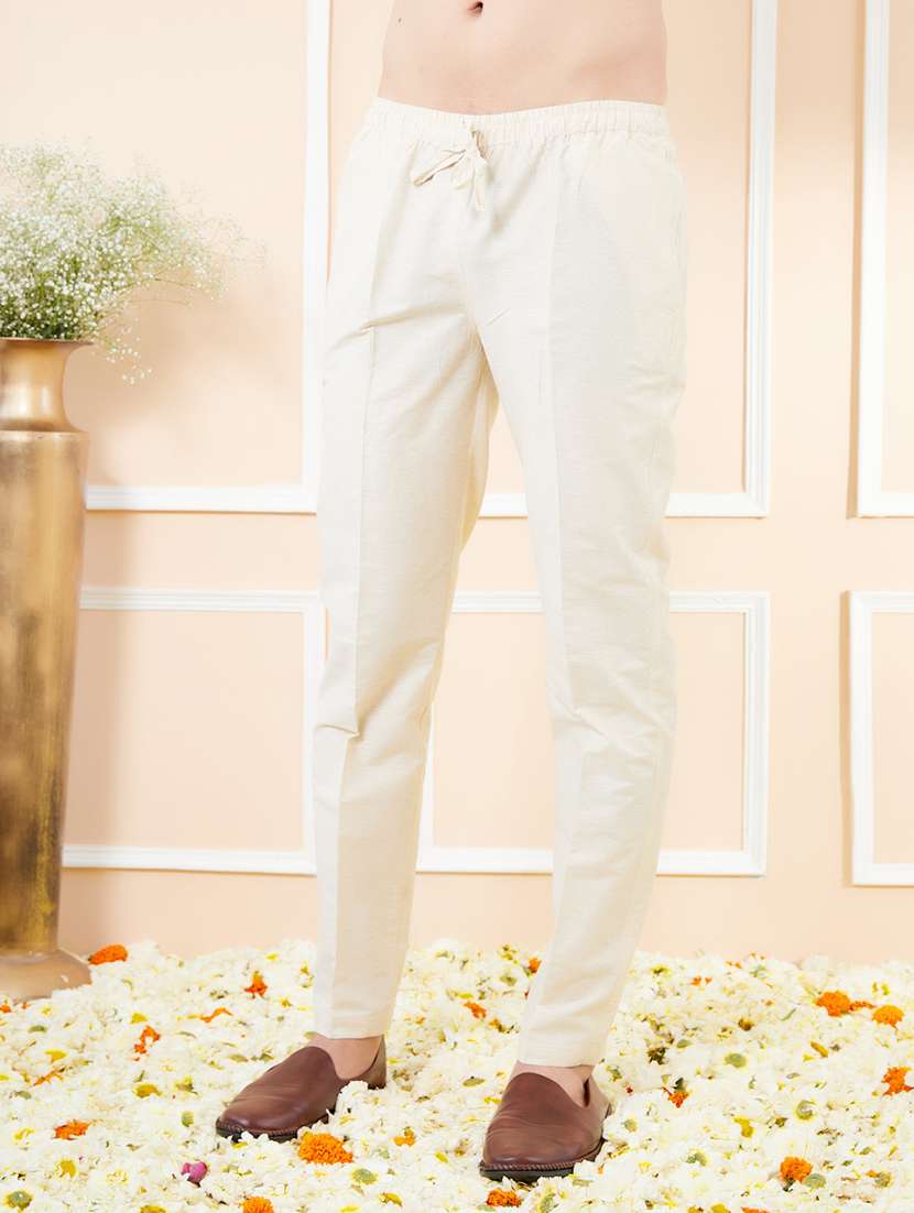 men solid mid rise pyjama