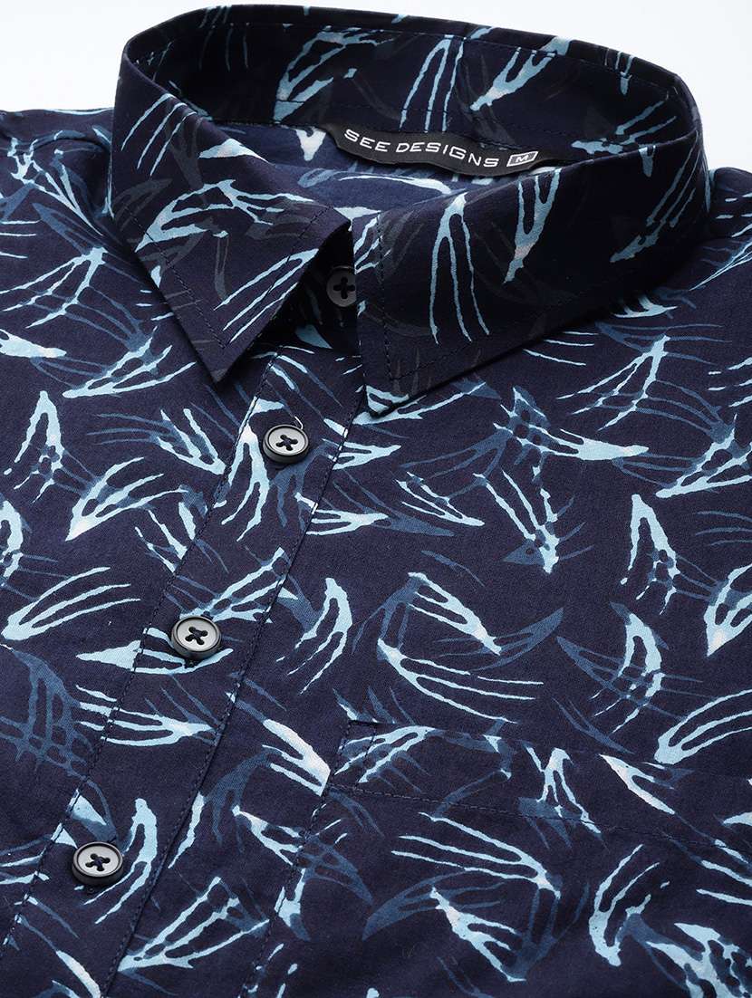 men printed long sleeve pathani kurta - 22392745 -  Standard Image - 5