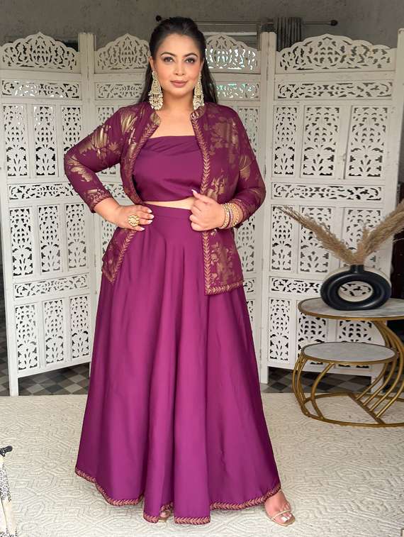 women plus size floral printed ethnic co-ord set