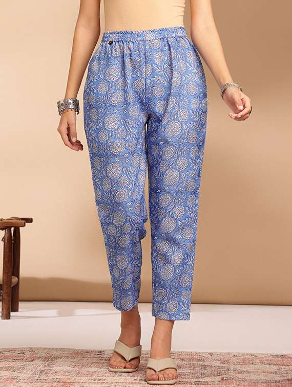 women printed three quarter sleeve kurta pant with dupatta set - 22393805 -  Standard Image - 3