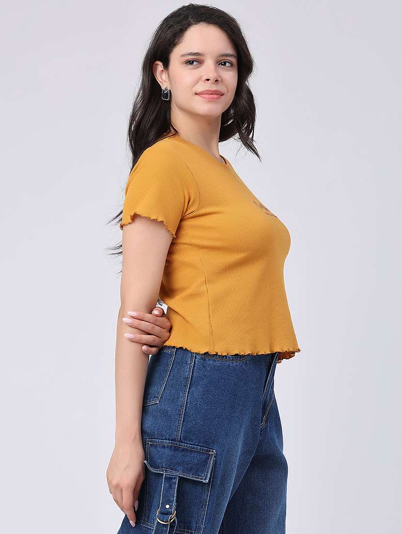women embroidered round neck regular t-shirt - 22394700 -  Standard Image - 3