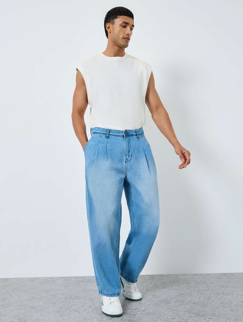 Men Washed Mid Rise Full Length Jeans - 22394929 -  Standard Image - 3