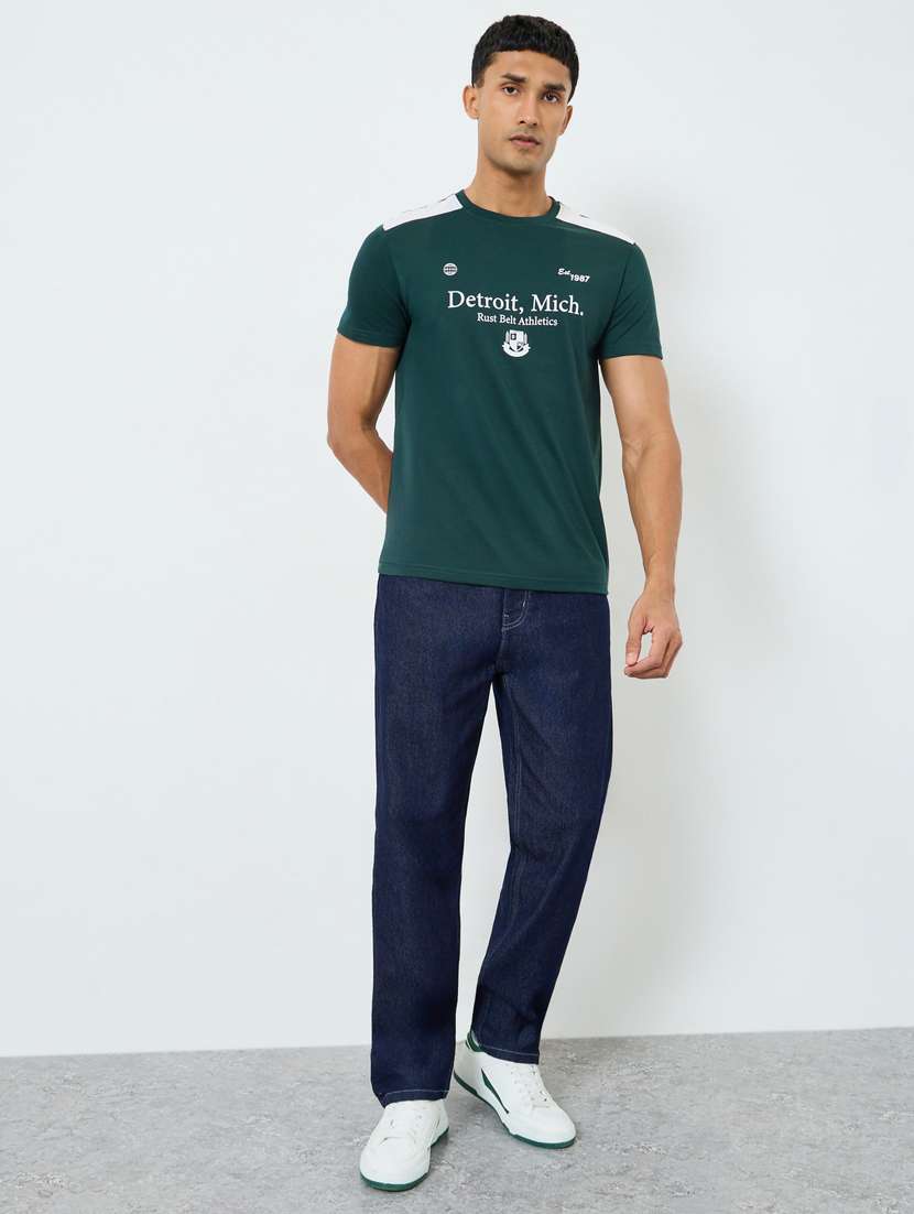men plain mid rise full length jeans - 22394930 -  Standard Image - 3