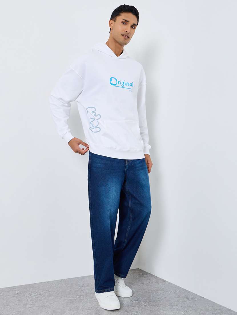 men washed mid rise full length straight jeans - 22394939 -  Standard Image - 3