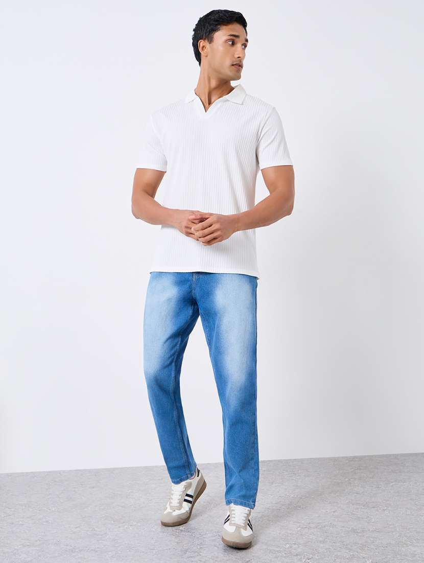 light blue cotton jeans - 22394950 -  Standard Image - 3