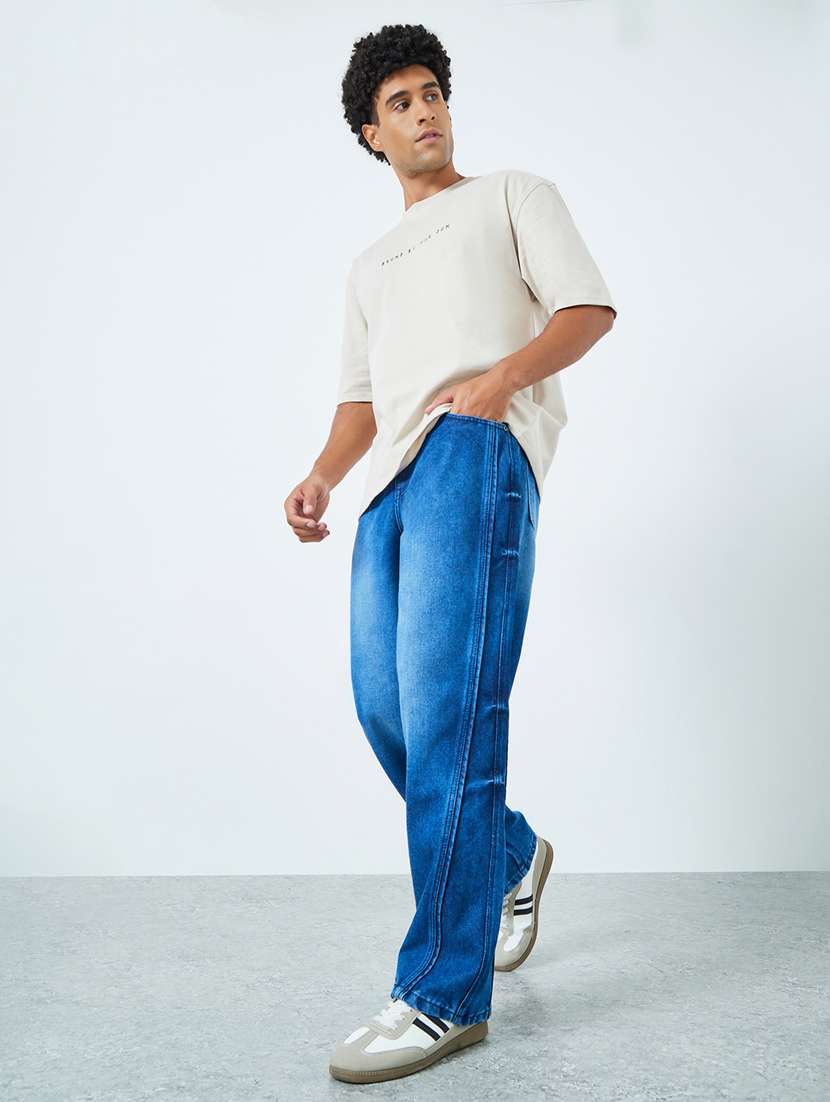 blue cotton jeans - 22394960 -  Standard Image - 3