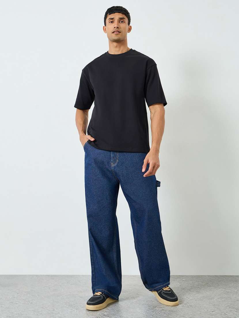 navy blue cotton jeans - 22394966 -  Standard Image - 3