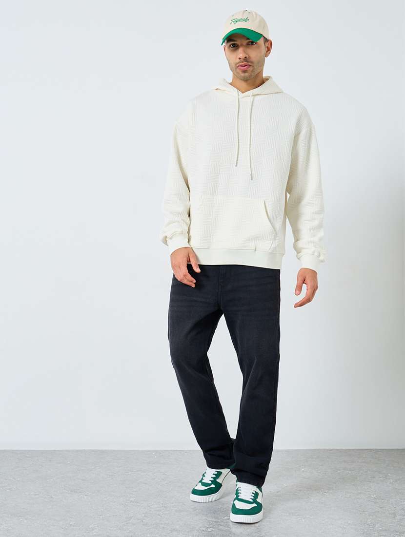 men plain mid rise full length relaxed fit jeans - 22394979 -  Standard Image - 3