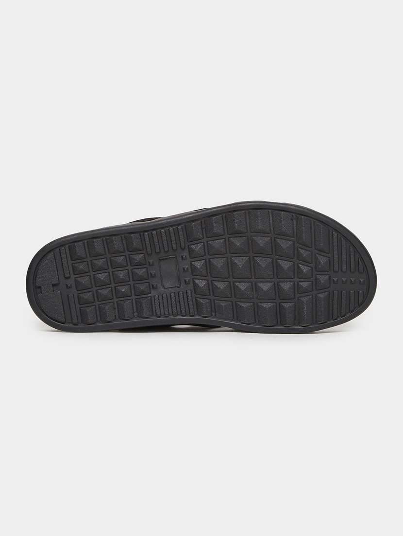 men black slip on sandal - 22395021 -  Standard Image - 5