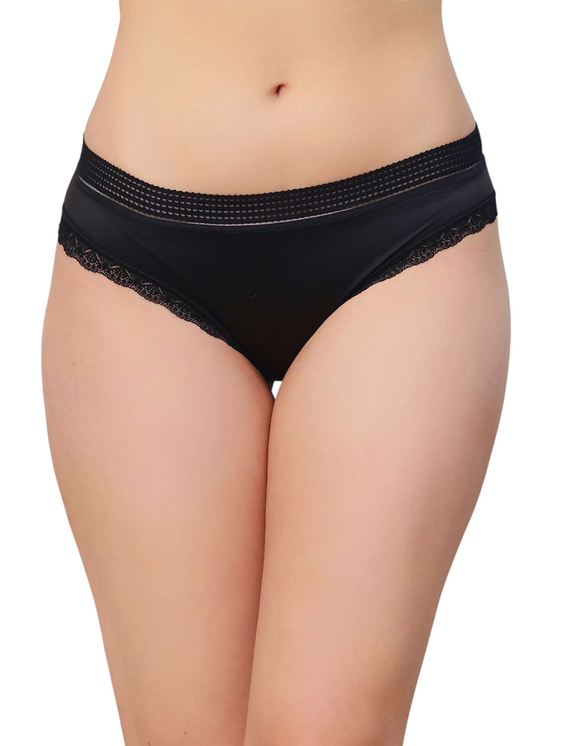 women solid mid rise bikini panty