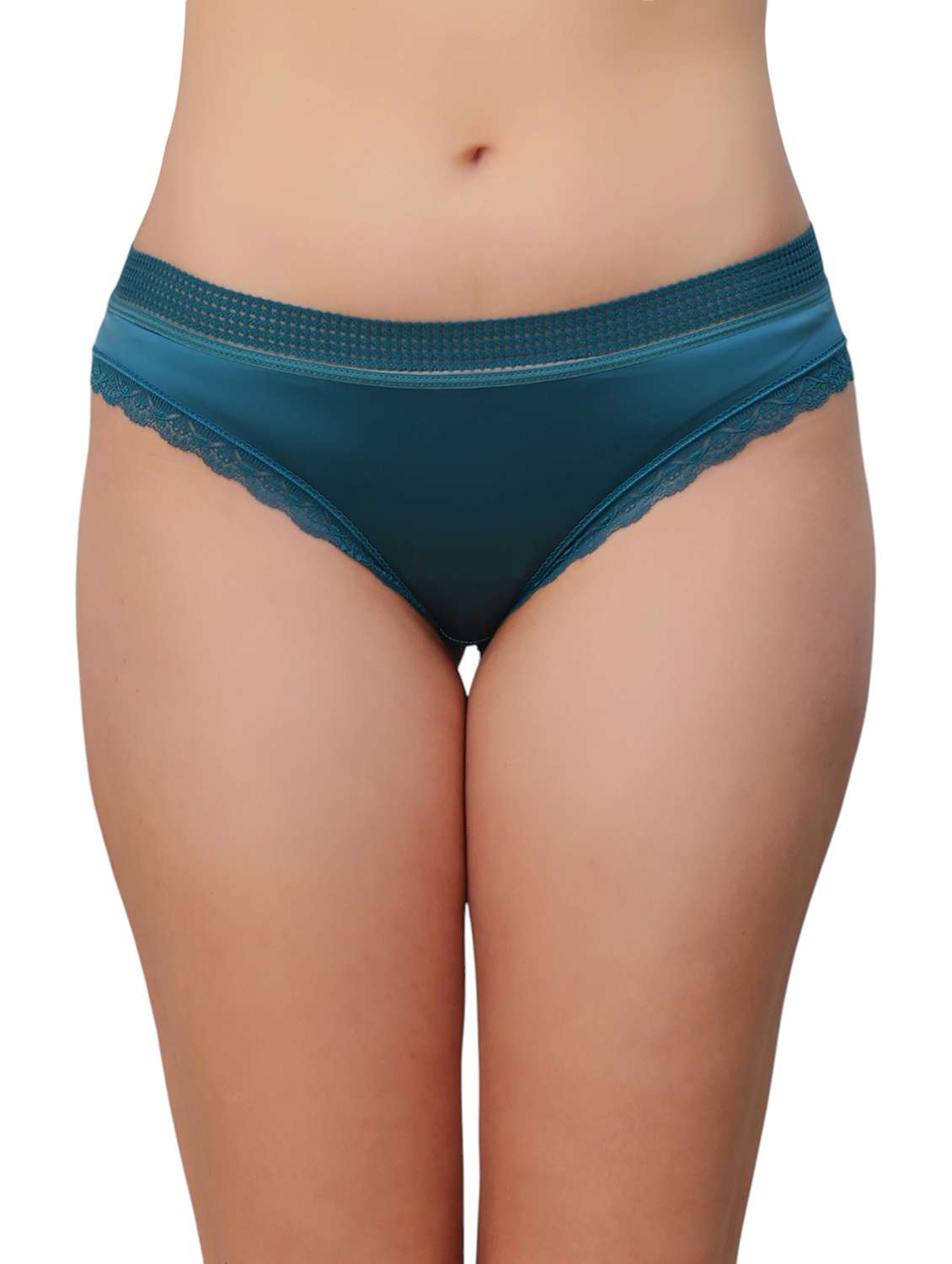 women solid mid rise bikini panty
