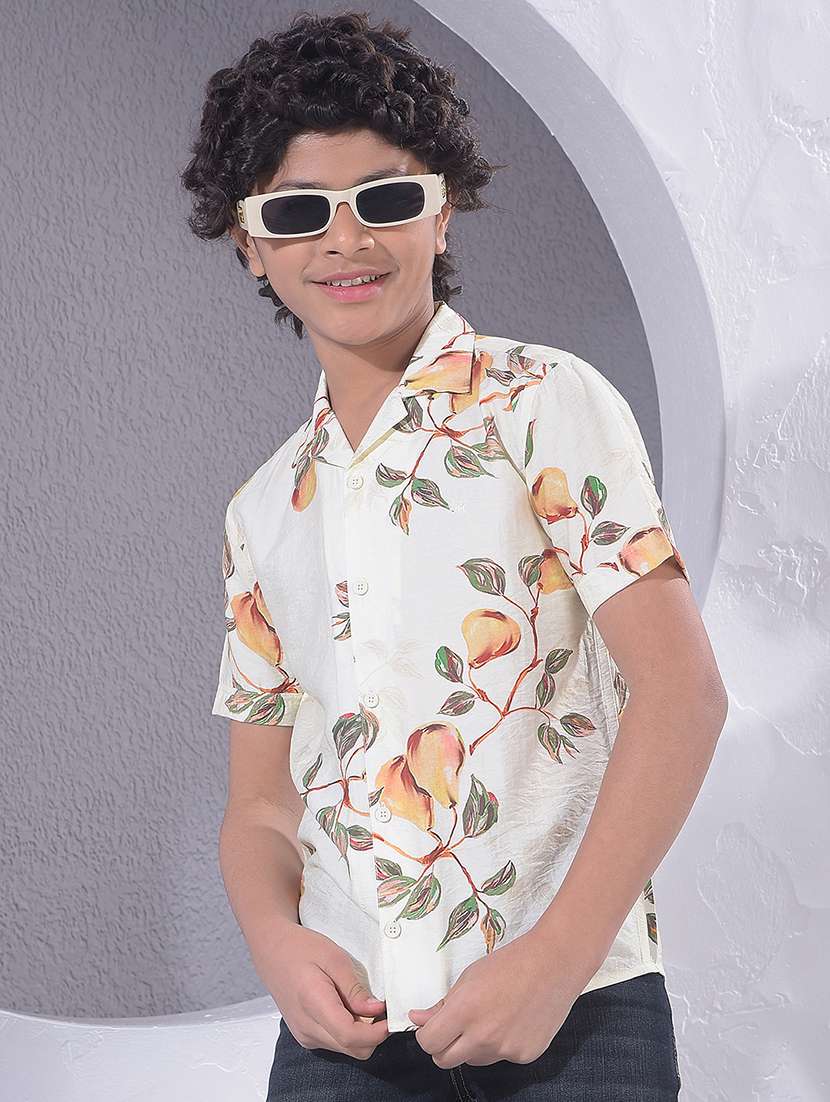 boys collared short sleeve shirt