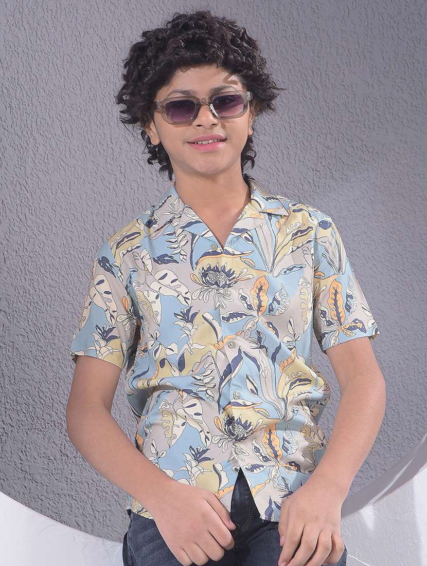 boys collared short sleeve shirt