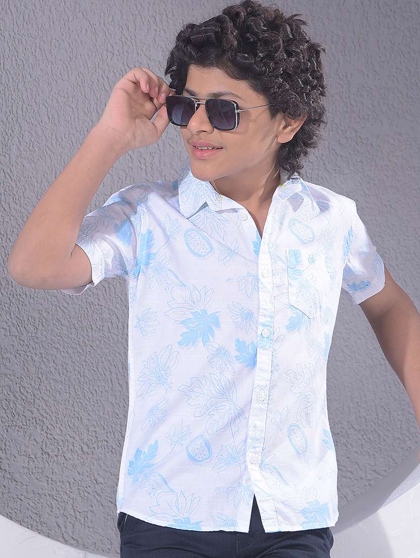 boys collared short sleeve shirt