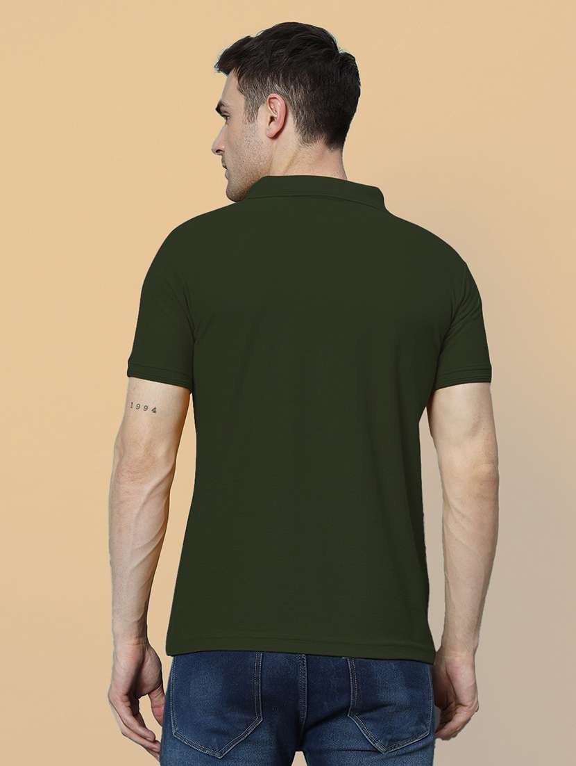 men solid short sleeve slim fit polo t-shirt - 22395519 -  Standard Image - 3