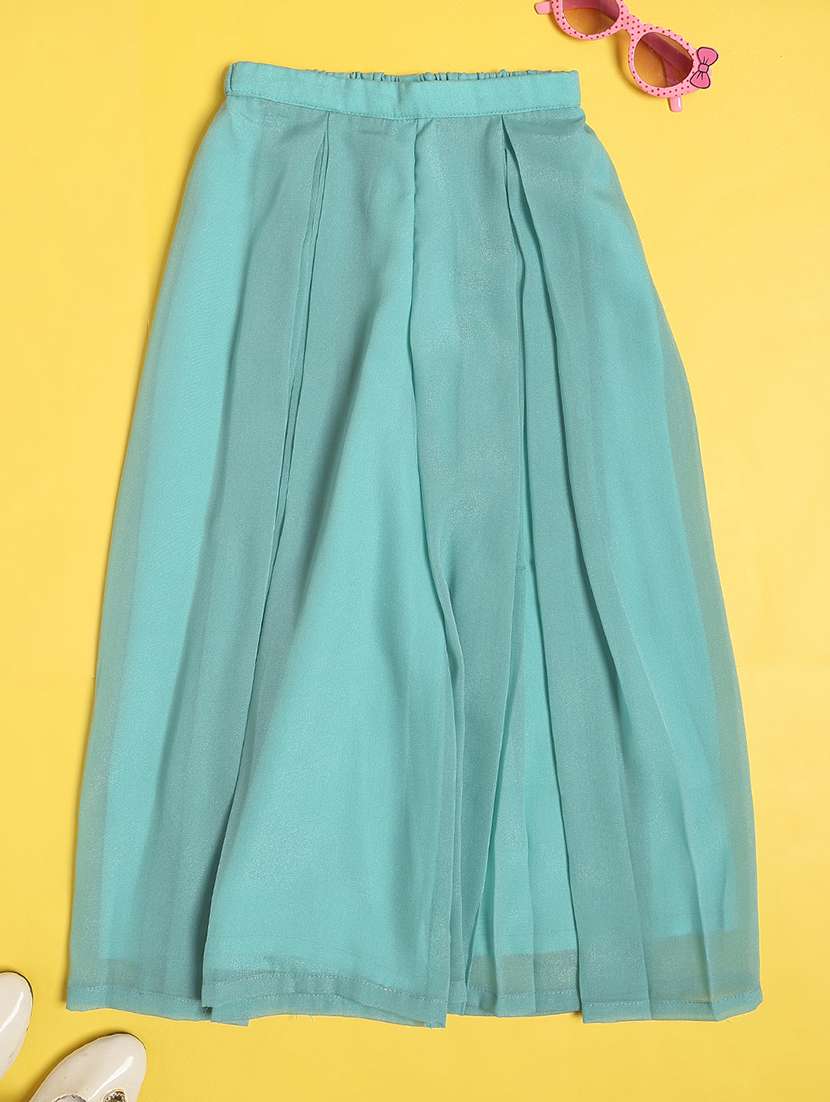 Girls Embroidered Sleeveless Kurta Palazzo Set - 22395723 -  Standard Image - 3