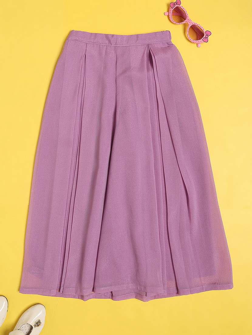 girls embroidered sleeveless kurta palazzo set - 22395724 -  Standard Image - 5