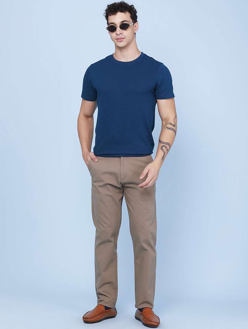 Brown Cotton Chinos Casual Trousers - 22395808 -  Standard Image - 5