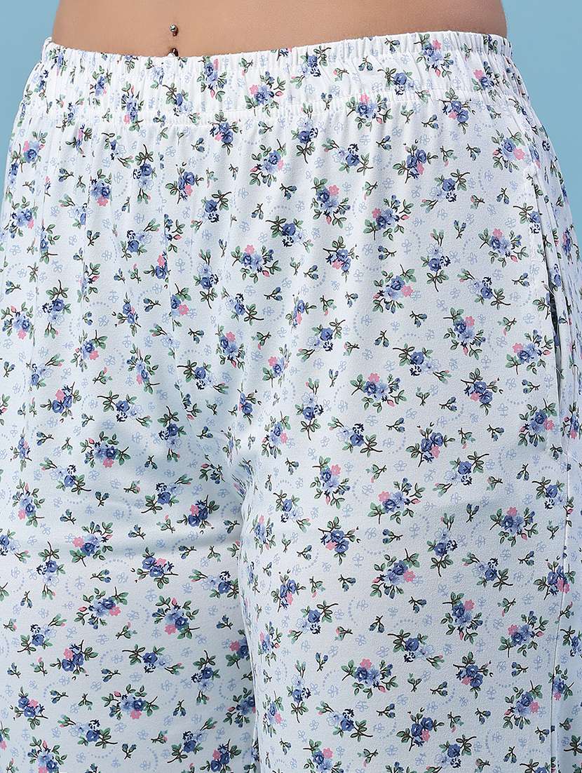women printed short sleeves shirt and pyjama set - 22395979 -  Standard Image - 5