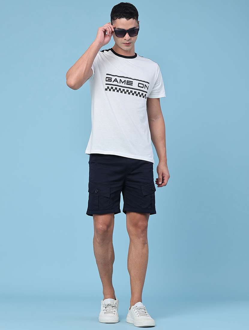 men solid mid rise cargo shorts - 22396018 -  Standard Image - 5