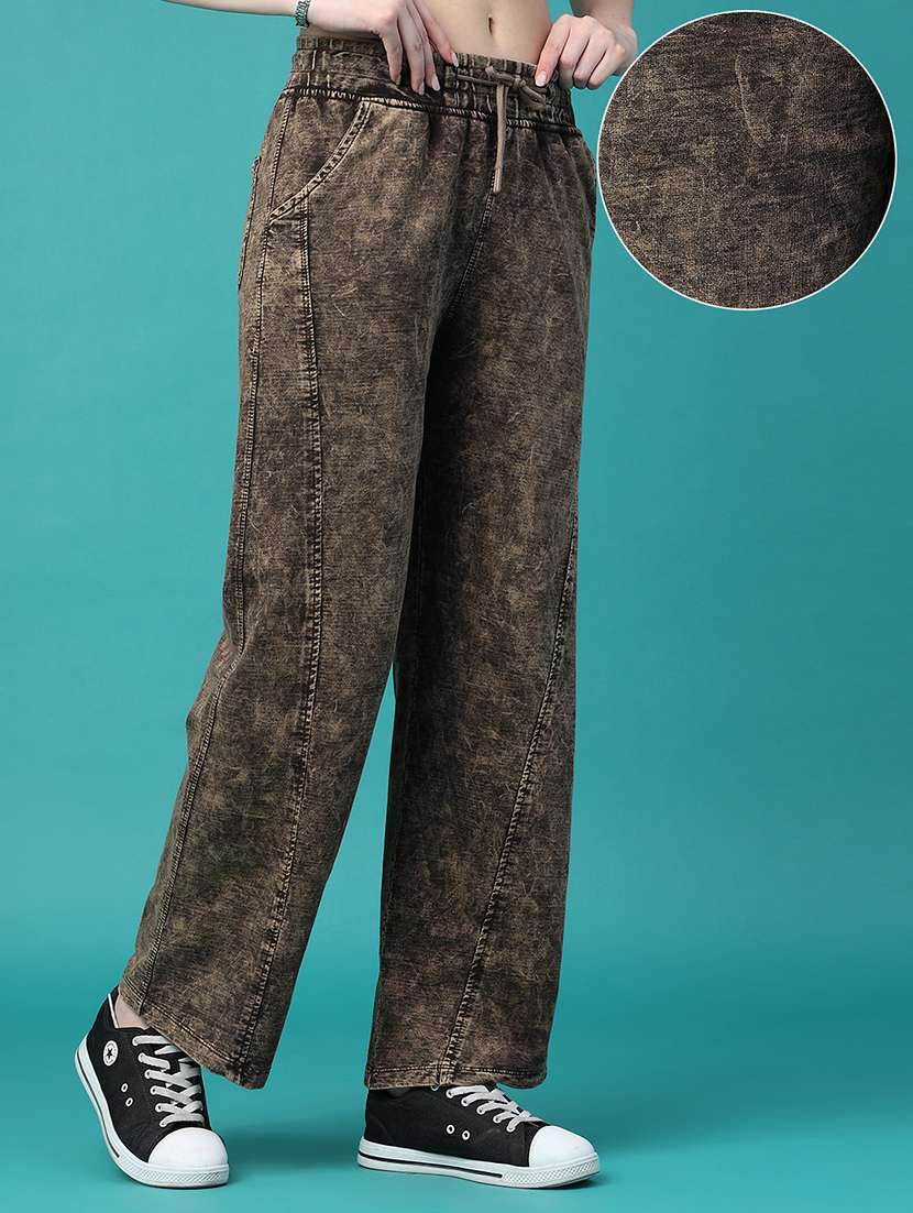 Women Washed Mid Rise Straight Jeans - 22396033 -  Standard Image - 3