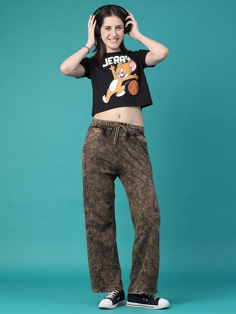 Women Washed Mid Rise Straight Jeans - 22396033 -  Standard Image - 5