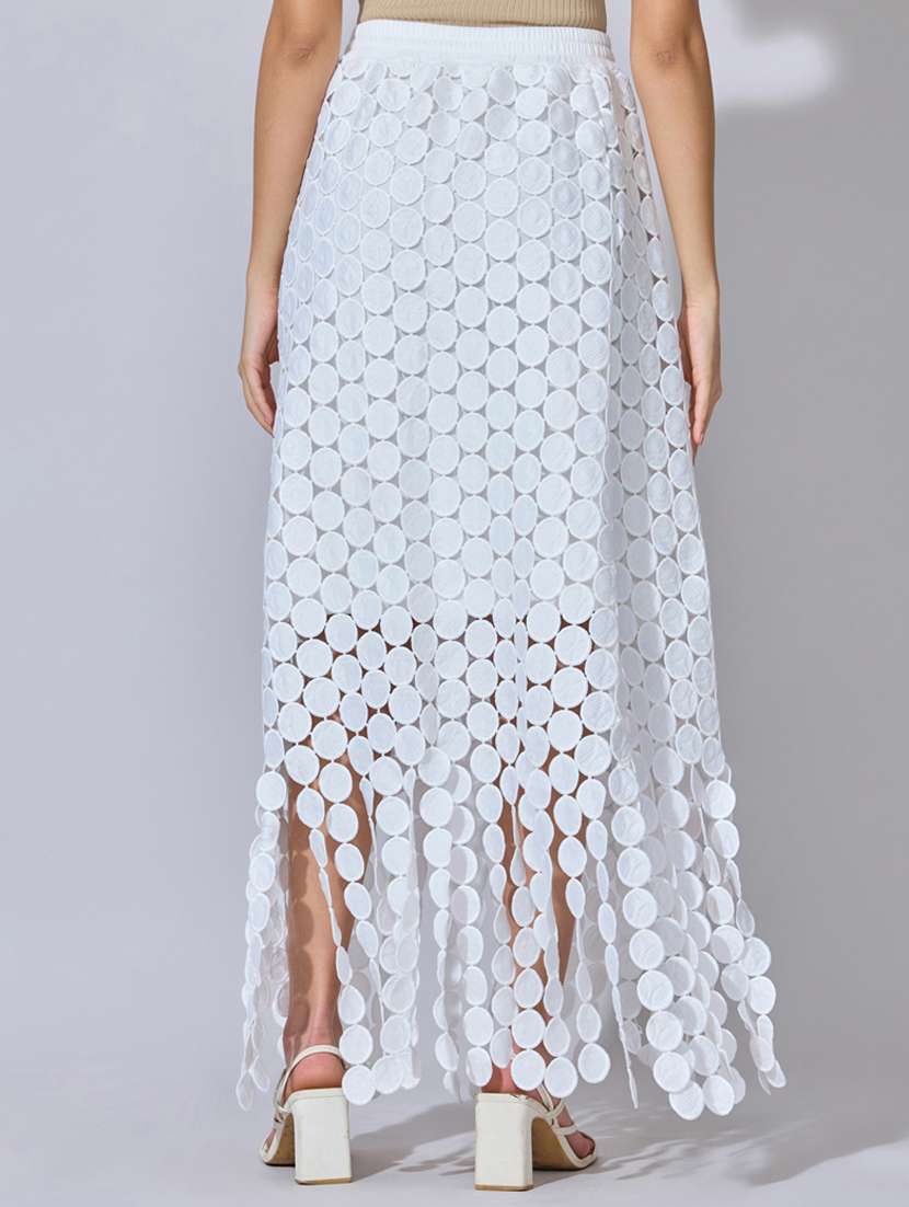 women self designed high rise straight skirt - 22396087 -  Standard Image - 3