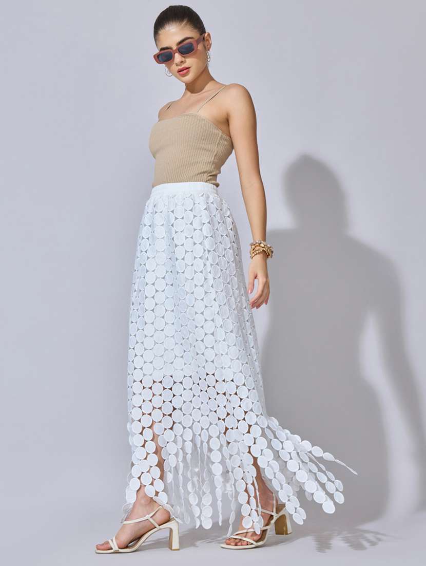 women self designed high rise straight skirt - 22396087 -  Standard Image - 5