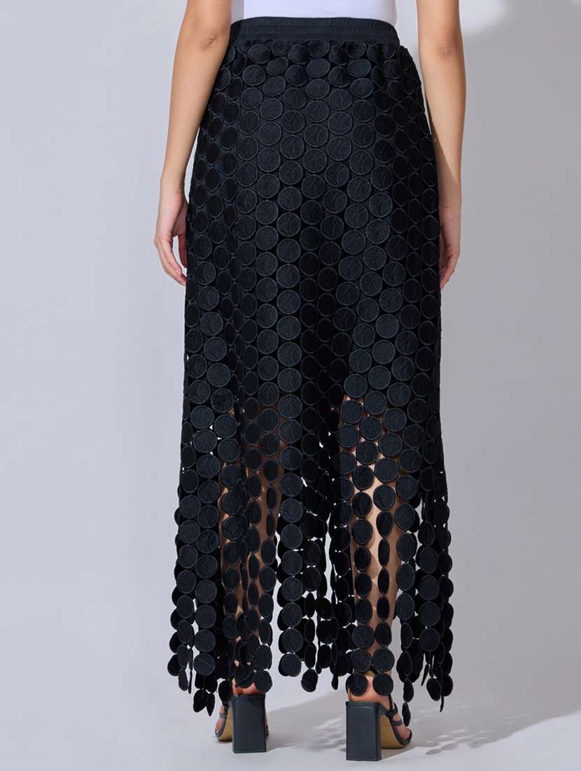 women self designed high rise straight skirt - 22396088 -  Standard Image - 3