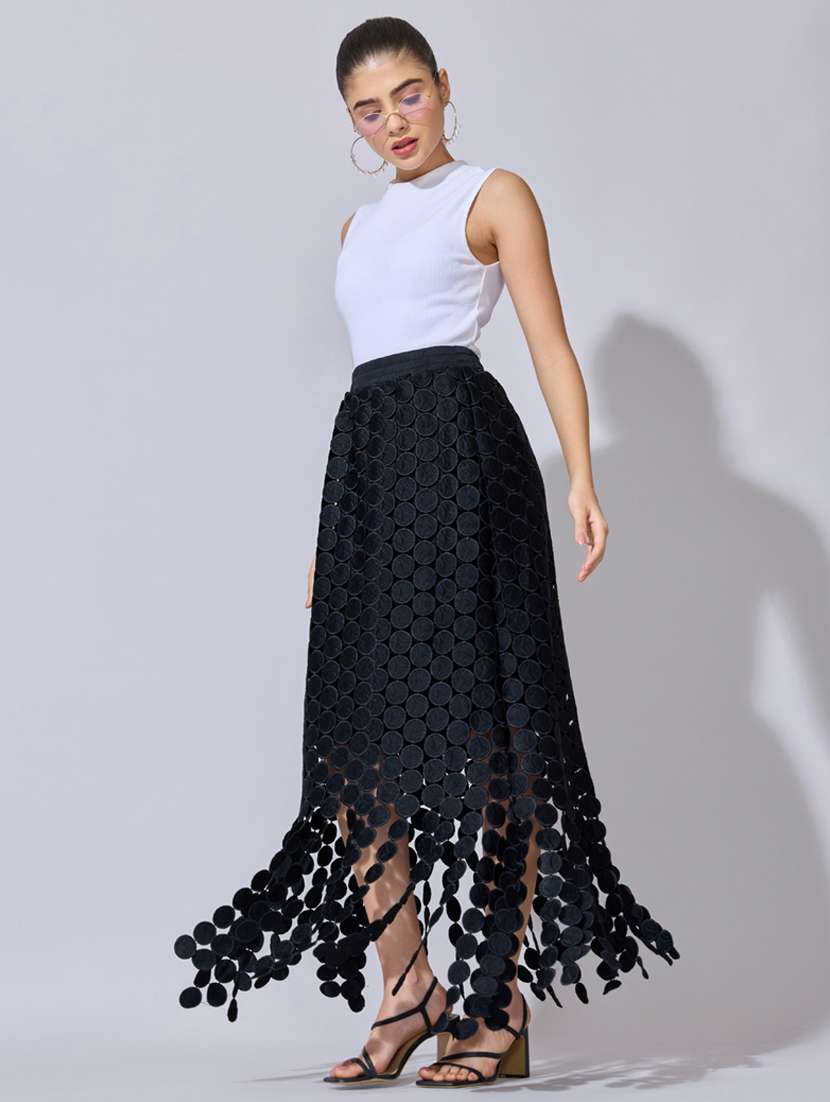 women self designed high rise straight skirt - 22396088 -  Standard Image - 5