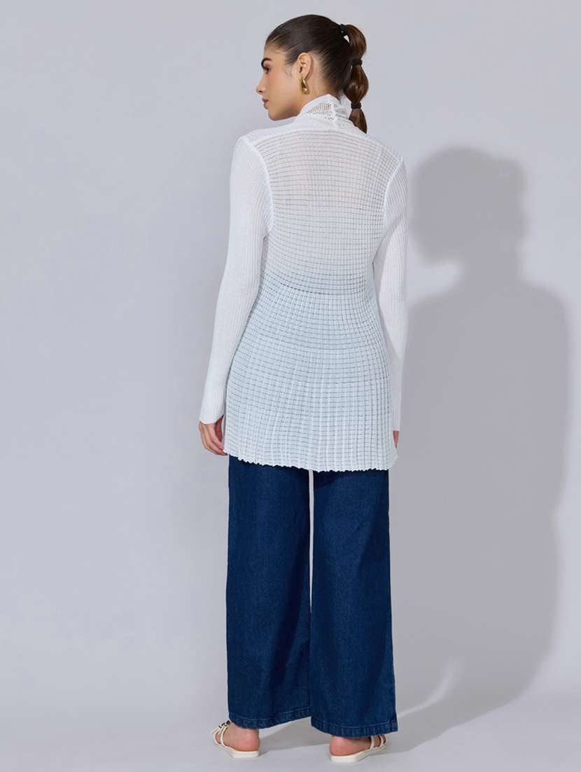 women self designed long sleeve shrug - 22396094 -  Standard Image - 3