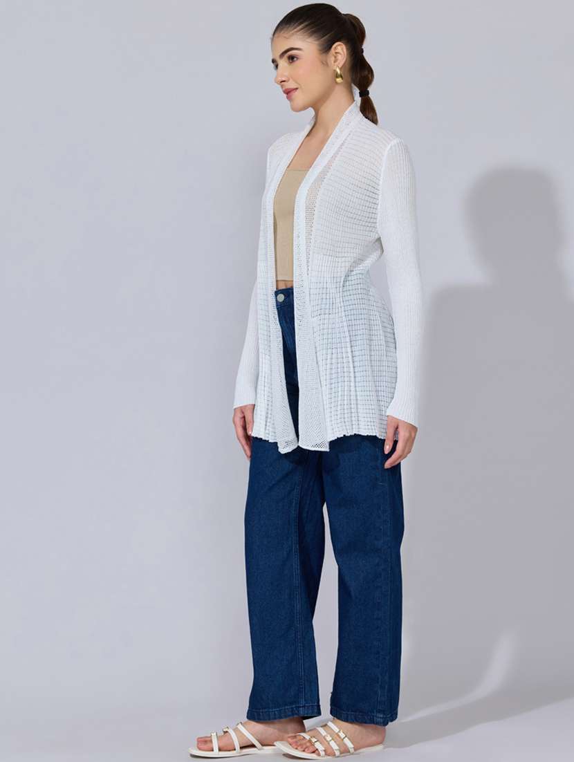 women self designed long sleeve shrug - 22396094 -  Standard Image - 5