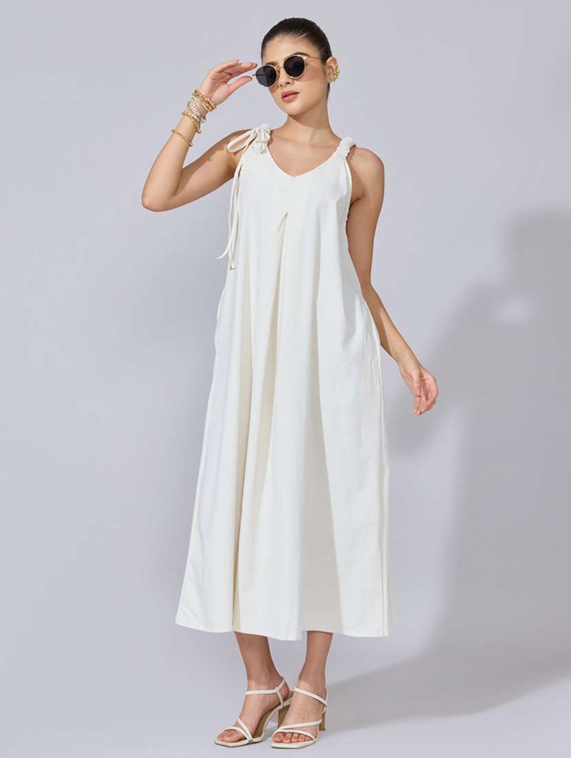 women soldi shoulder strap a-line dress - 22396121 -  Standard Image - 5