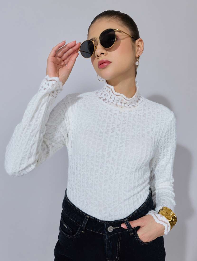 women self designed long sleeve top